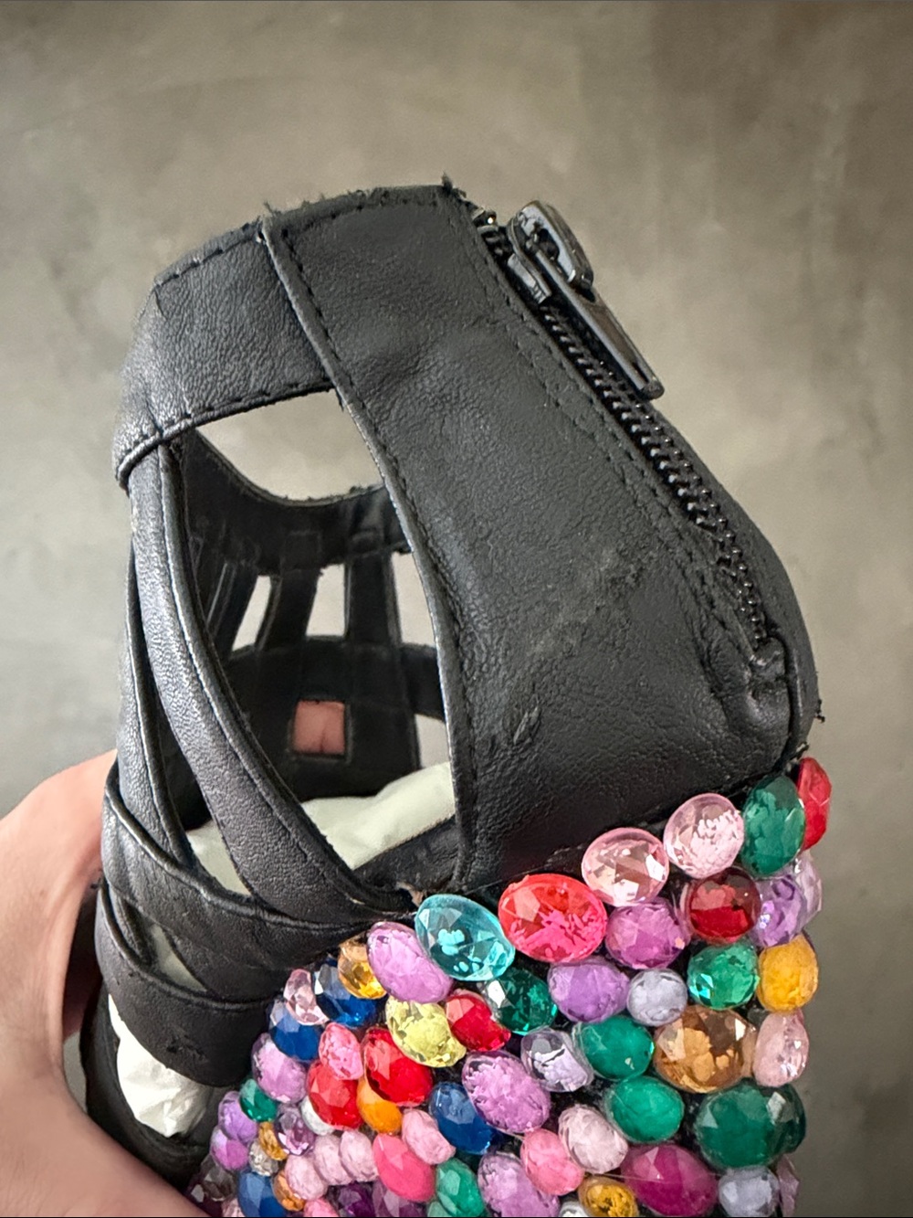 Haus of Price Cage Wedge in Multi Gem RARE - Picture 9 of 16